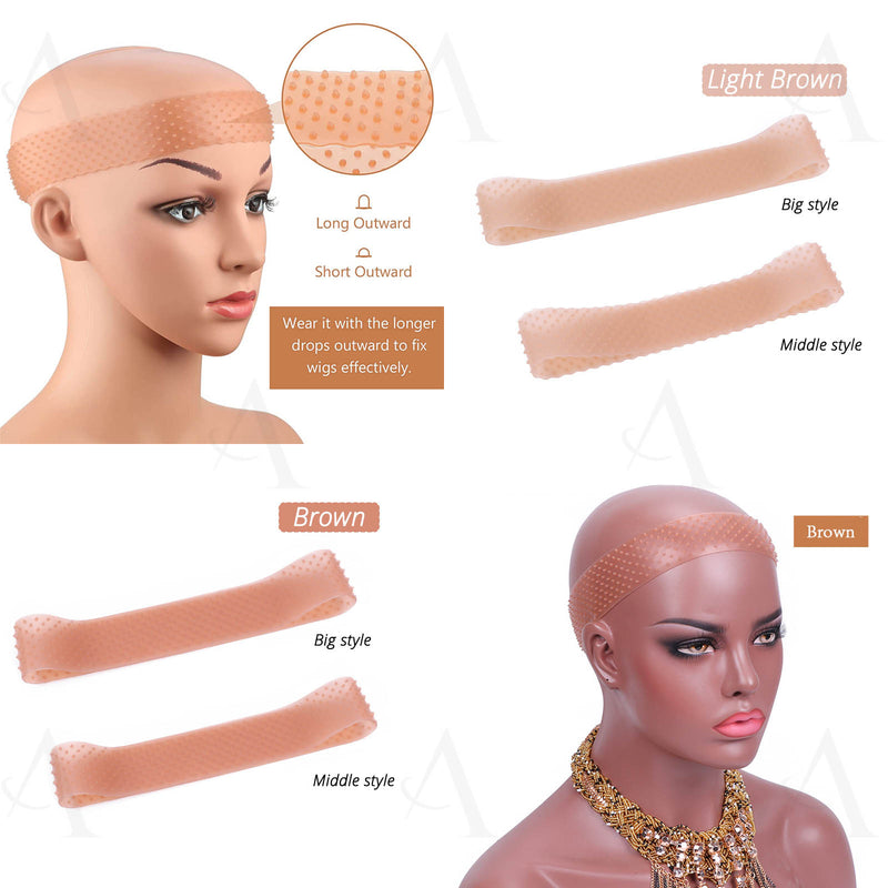 Wig Elastic Band Non-Slip Silicone Wig Grip Band