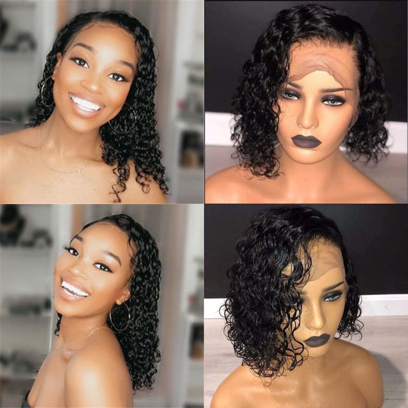 Adah | Human Hair BOB Lace Wig | Wet Wavy