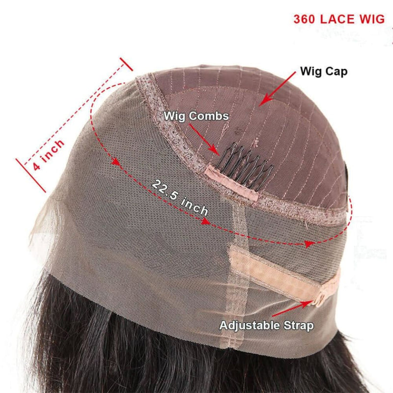 Alisa| Preplucked Virgin Human Hair 360 Bob Lace Wig | Deep Curly
