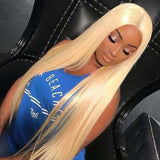 Amanda | HD Lace Preplucked 613 Blonde Human Hair 3D 13x6 Frontal Wig | Silky Straight