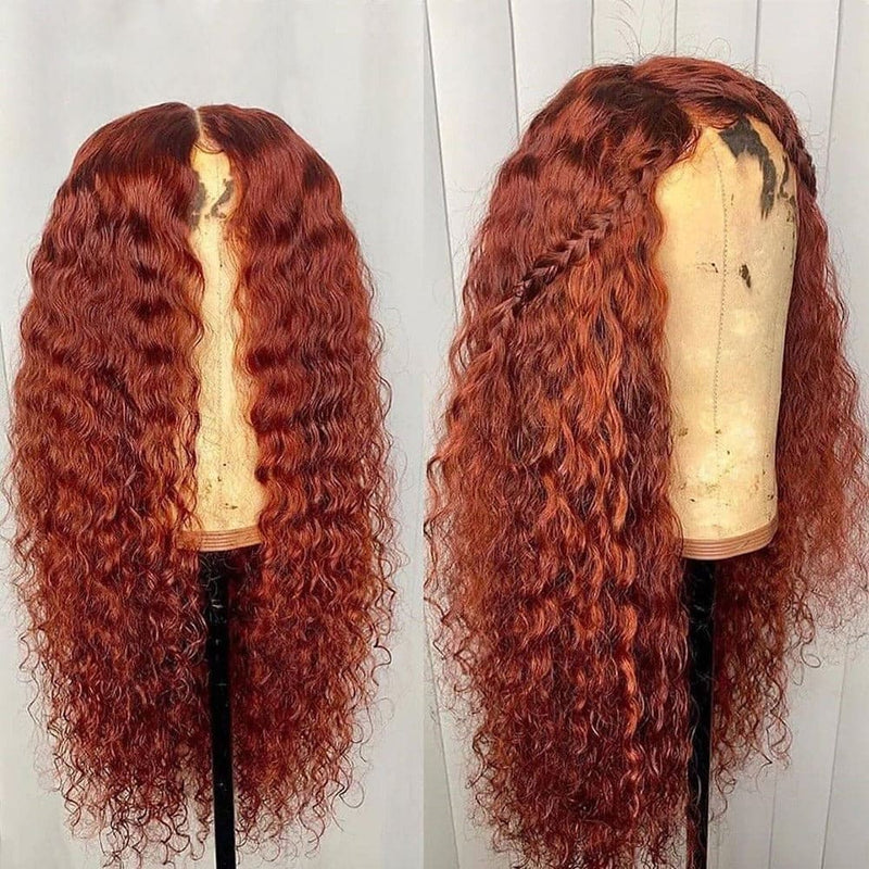 ANILA | Ginger Orange Preplucked Virgin Human Hair Lace Wig
