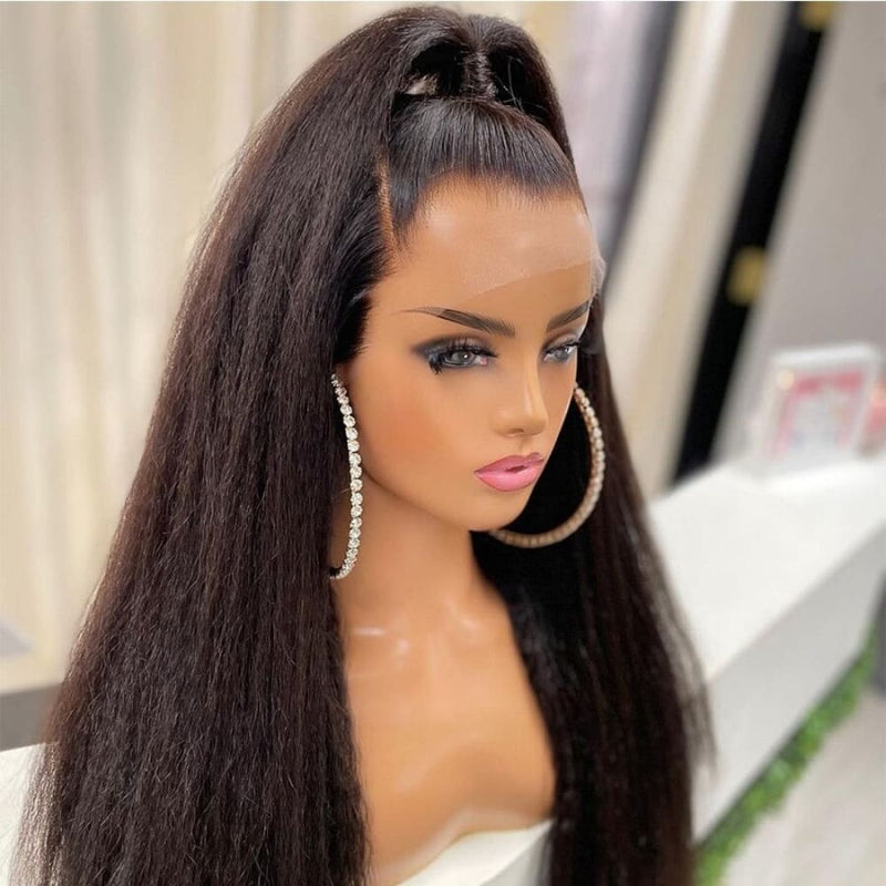 Anna| Preplucked Virgin Human Hair 360 Lace Wig | Kinky Straight