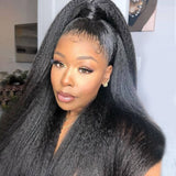 Anna| Preplucked Virgin Human Hair 360 Lace Wig | Kinky Straight