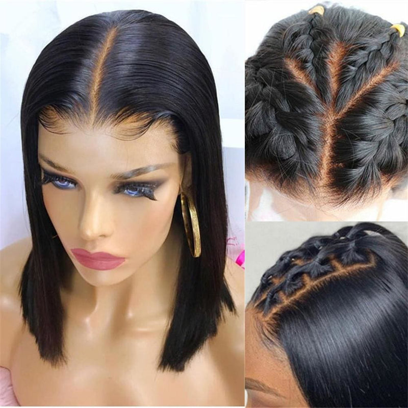 Asia | Diamond Fake Scalp 13X6 Human Hair Lace Front Bob Wig