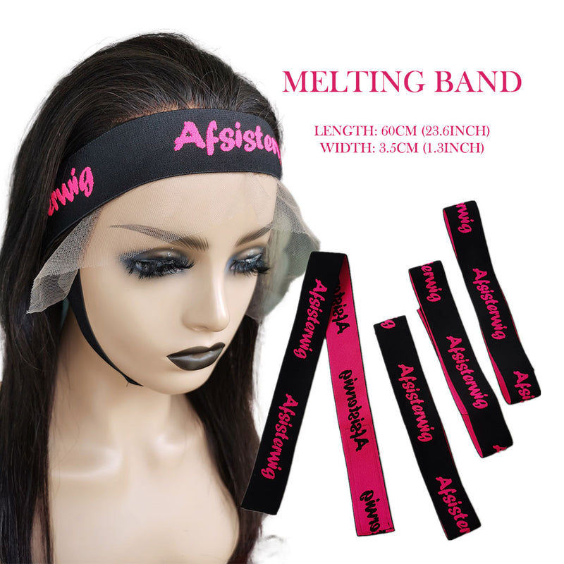 Getarme 1/2pcs Elastic Band for Lace Frontal Melt Wig Band Adjustable Lace Melting Band for Wig Edge, Edge Wrap to Lay Edges, Hair Wrap, Christmas Gifts