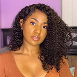 Barbara | Invisible Knots Diamond Fake Scalp 13X6 Lace Front Wig | Curly