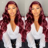 Jasmine Cherry Cola Pre-Plucked 13X6 Human Hair Lace Front Wig