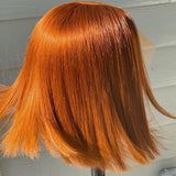 Braelin | Preplucked Ginger Color Human Hair Bob Lace Wig