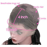 13x4 Full Frontal Human Hair Bouncy Curls Short Styled Lace Front Wig