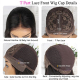 On Sale Highlight Human Hair Bob T Part Lace Wig