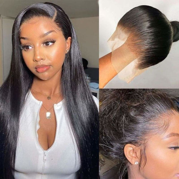 Eva | Preplucked Virgin Human Hair 360 Lace Wig | Silky Straight