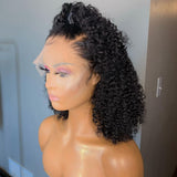 Fiona | 13X6 Deep Parting Lace Front Preplucked Virgin Human Hair Lace Wig | Kinky Curly