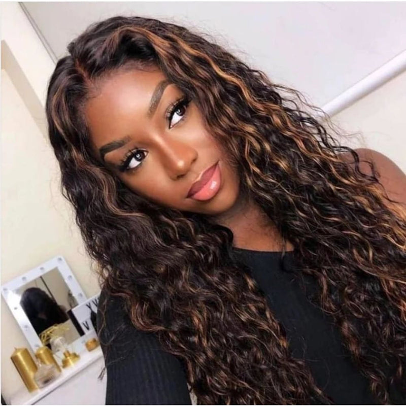 Gemma | Highlight 6X6 Virgin Human Hair Closure Lace Wig Loose Wave