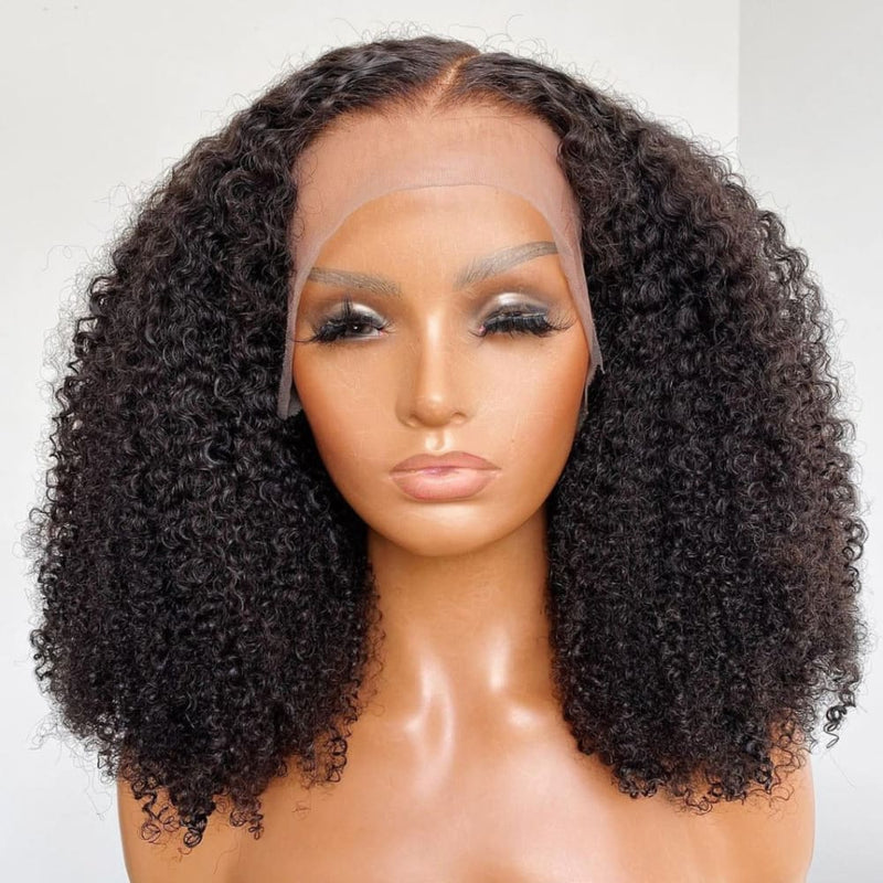 Gloria | 13X6 Deep Parting Lace Front Preplucked Virgin Human Hair Lace Wig | Afro Kinky Curly