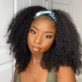 Glueless Headband Wig Afro Kinky Curly Virgin Human Hair Wig