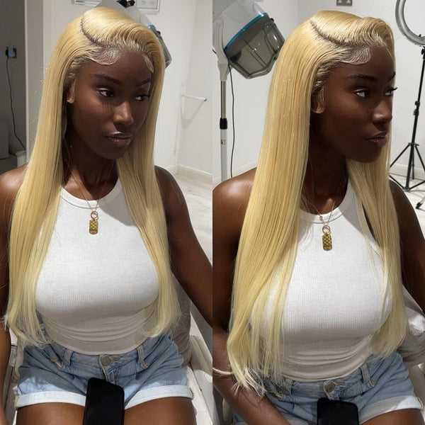 Therese | 13x6 HD Lace 613 Blonde Human Hair Lace Wig | Silky Straight