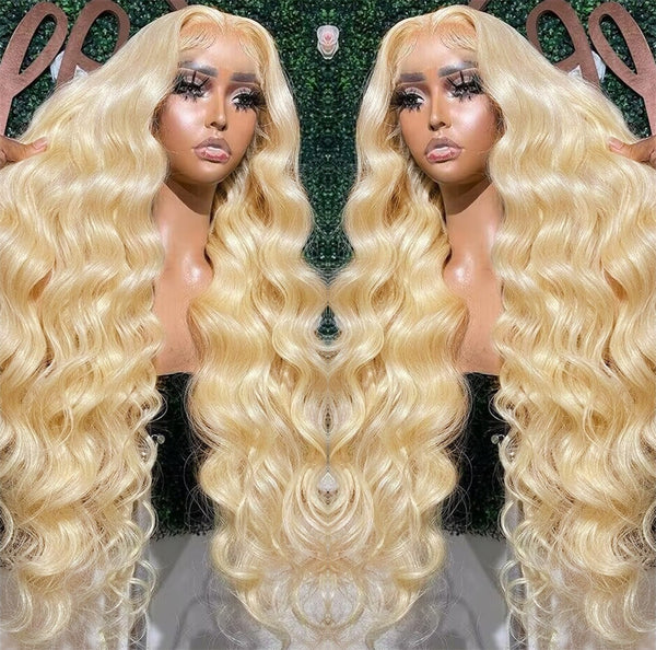 Penelope | HD Lace Preplucked 613 Blonde Human Hair 3D 13x6 Frontal Wig | Body Wave