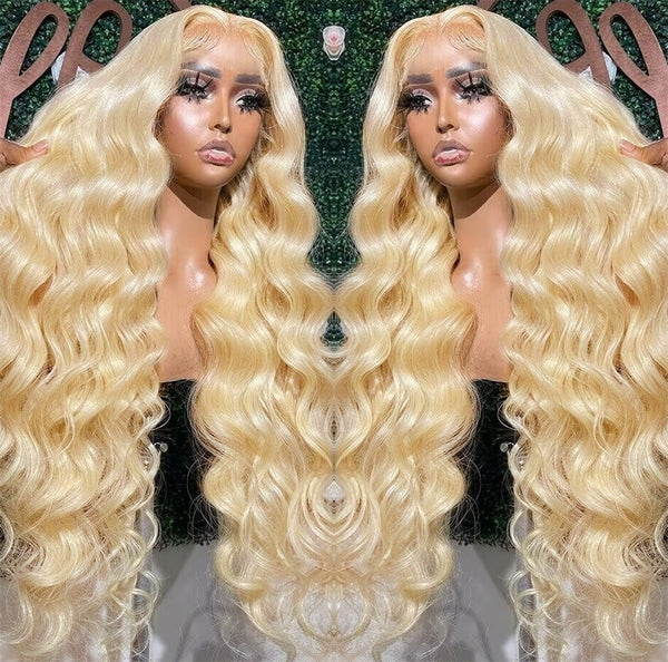 Penelope | HD Lace Preplucked 613 Blonde Human Hair 3D 13x6 Frontal Wig | Body Wave