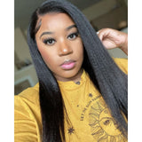 Lecia | 4X4 Lace Closure Wig Pre-plucked Human Hair Yaki