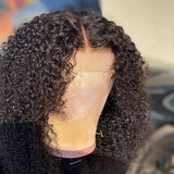 Linda| Preplucked Virgin Human Hair Bob Lace Wig | Kinky Curly