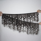 Loose Wave Brazilian Virgin Hair Weave Bundles With 4x4 Closure