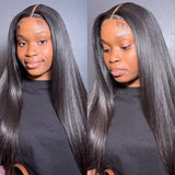 Monica| Preplucked Virgin Human Hair Lace Wig | Silky Straight