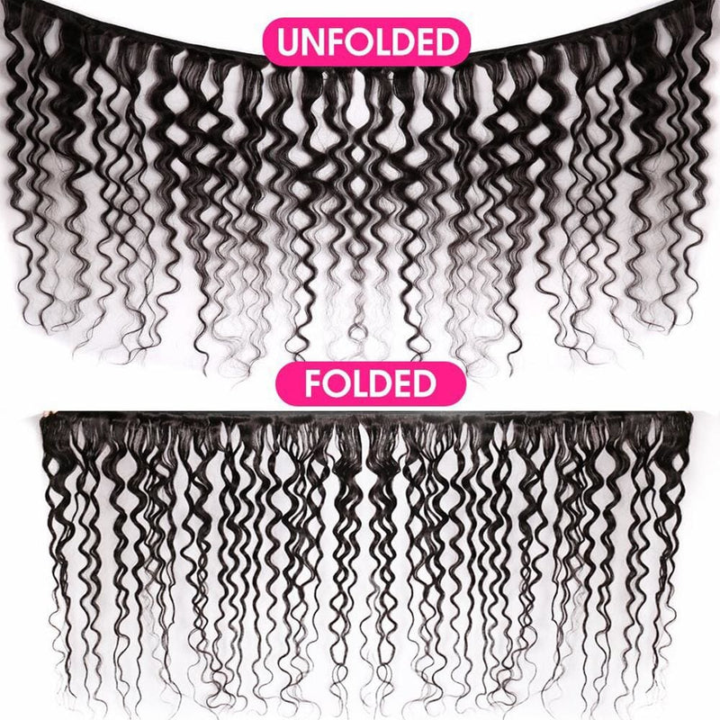 Natural Wave Brazilian Virgin Hair Weave Bundles With 4x4 Closure