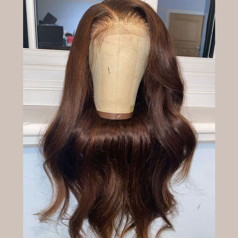 NEW Boutique Brown Colored Skin Melt Lace + Delicate Hairline Frontal Wig