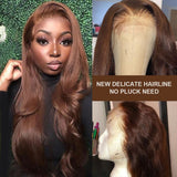 NEW Boutique Brown Colored Skin Melt Lace + Delicate Hairline Frontal Wig