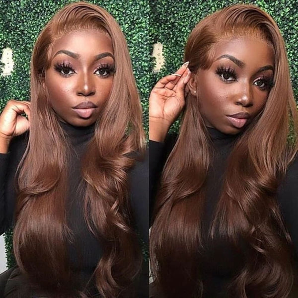 NEW Boutique Brown Colored Skin Melt Lace + Delicate Hairline Frontal Wig