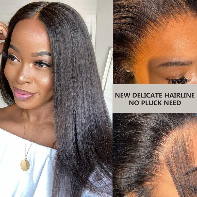 NEW Boutique Skin Melt Lace + Delicate Hairline Frontal Wig YAKI Straight