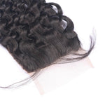 Pre-Plucked Hairline Brazilian Hair Deep Curly Lace Closure With Baby Hair