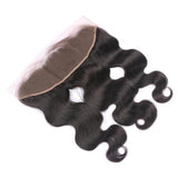 Pre-Plucked Hairline Lace Frontal With Baby Hair Body Wave Brazilian Hair