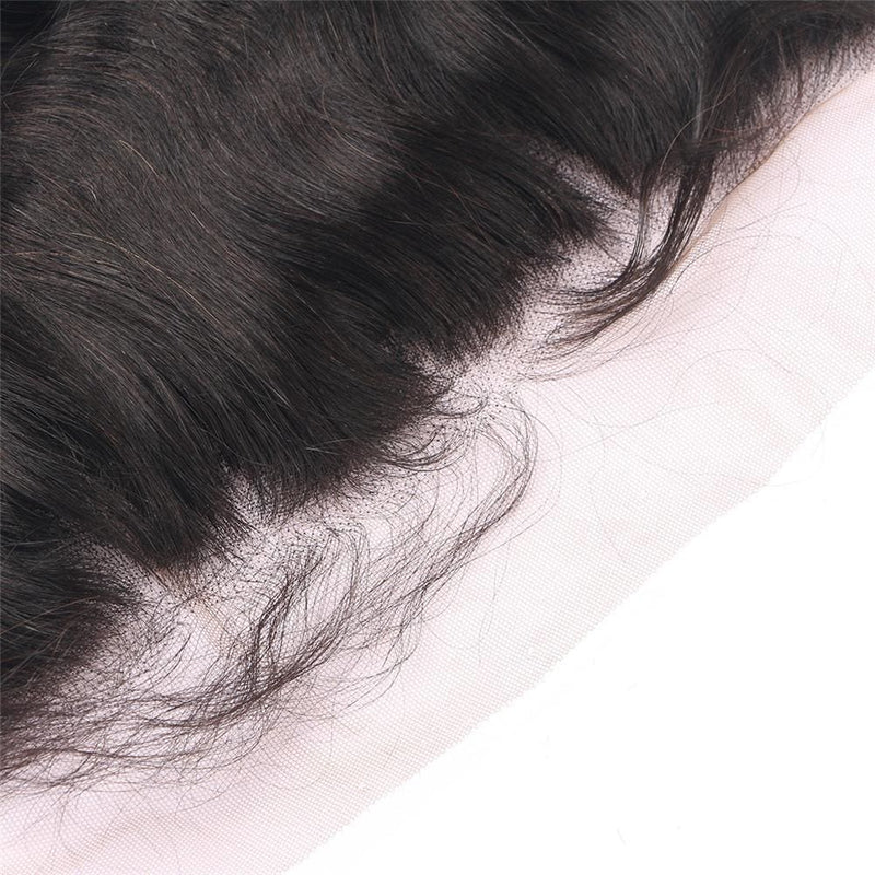 Pre-Plucked Hairline Lace Frontal With Baby Hair Loose Wave Brazilian Hair