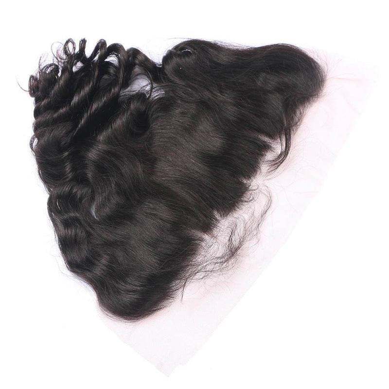 Pre-Plucked Hairline Lace Frontal With Baby Hair Loose Wave Brazilian Hair