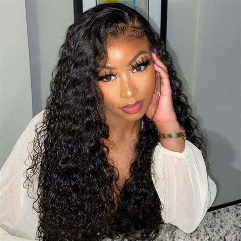 Preplucked Water Wave 360 Lace Front Human Hair Wig