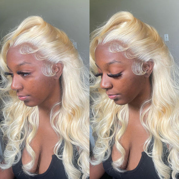 Mikayla | 13x6 HD Lace 613 Blonde Human Hair Lace Wig | Body Wave