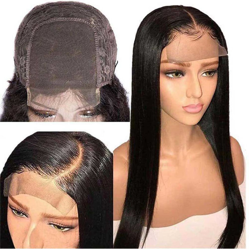 Shanice | 4X4 Lace Closure Wig Pre-plucked Human Hair Silky Straight