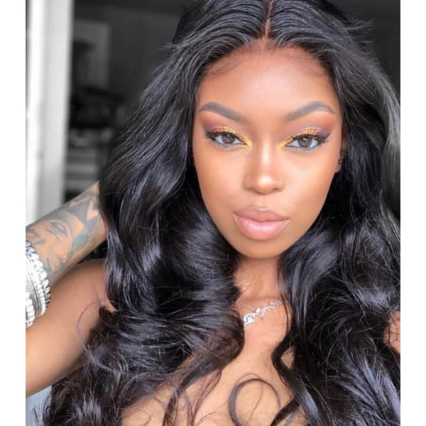 Skin Melt Lace Front Wig Body Wave 13x4 Invisible Swiss Lace Human Hair Frontal Wigs