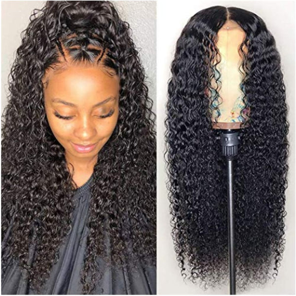 Invisible Knot Most Undectable Human Hair Curly Lace Wig