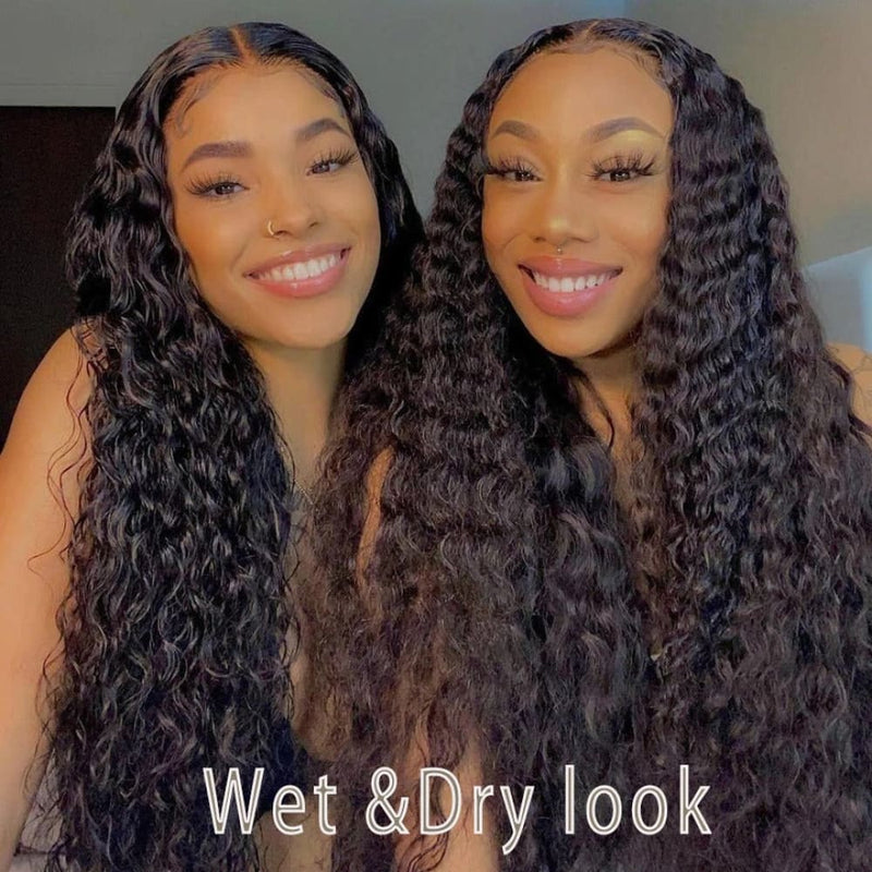 Skin Melt Lace Front Wig Water Wave 13x4 Invisible Swiss Lace Human Hair Frontal Wigs