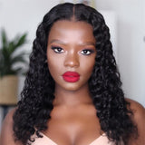 Invisible Knot Most Undectable Human Hair Water Wave Lace Wig