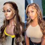 Trinity | Highlight Blonde Preplucked Virgin Human Hair Lace Wig Body Wave