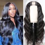 U Part Wig Body Wave Affordable Glueless Human Hair Wig