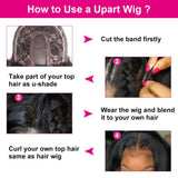 U Part Wig Body Wave Affordable Glueless Human Hair Wig