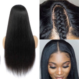 U Part Wig Silky Straight Affordable Glueless Human Hair Wig