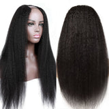 U Part Wig Yaki Straight Affordable Glueless Human Hair Wig