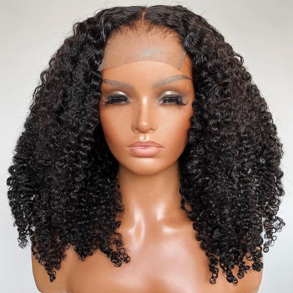 Viona | 5x5 Closure Preplucked Virgin Human Hair Lace Wig | Kinky Curly