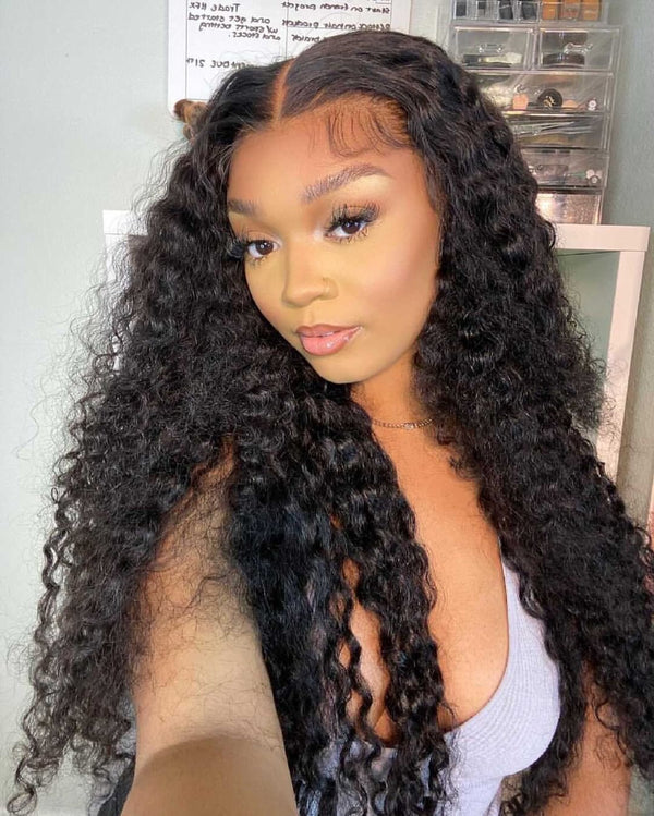 Daisy| Preplucked Virgin Human Hair Lace Wig | Deep Wave