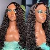 ZENIA |Preplucked Wet And Wavy Full Lace Human Hair Lace Wig | Water Wave